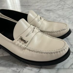 YSL leather loafers